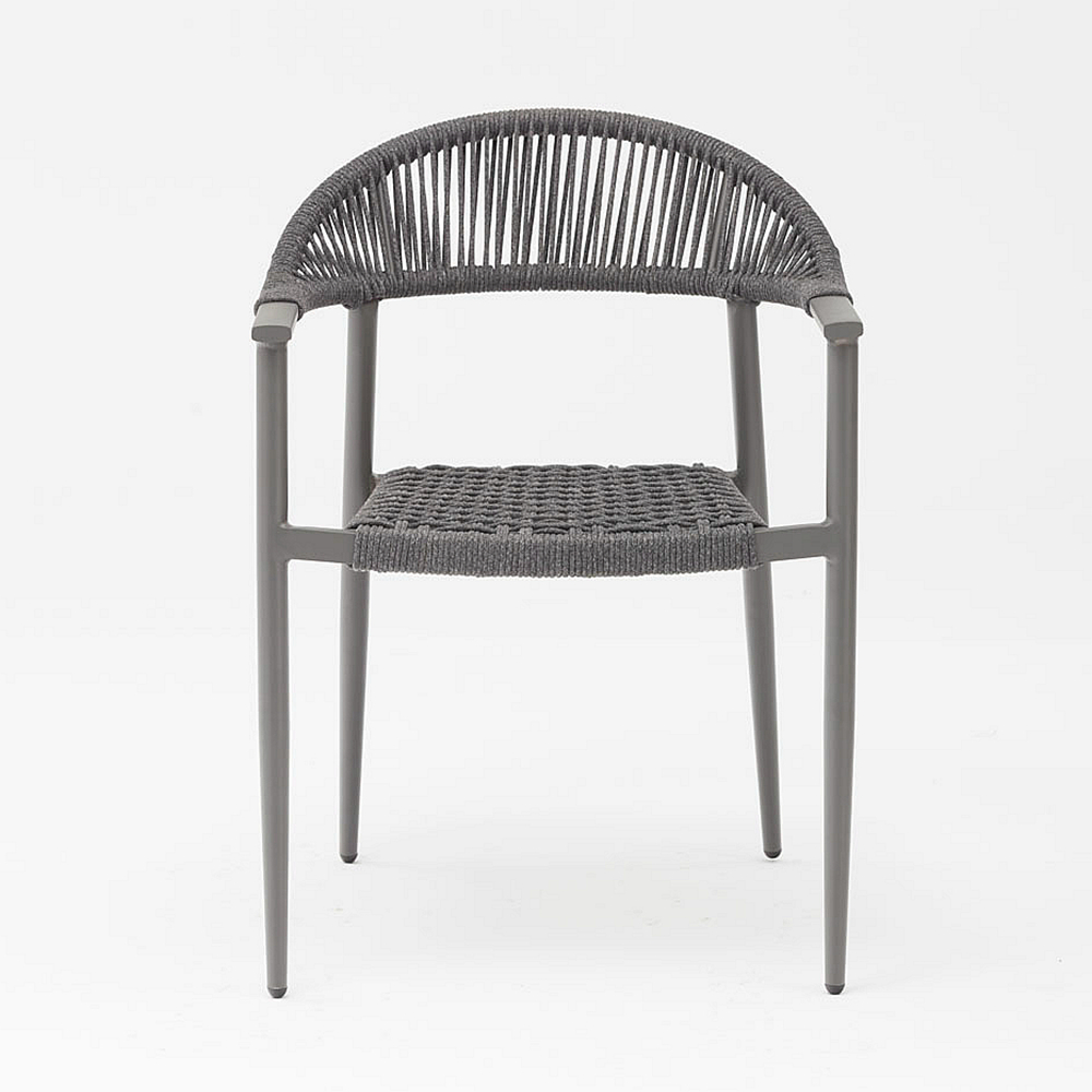 Modern New Design Durable Elastic Soft Rope Braided Aluminum Frame Terrace Garden Outdoor Rope Chair Modern New Design Durable Elastic Soft Rope Braided Aluminum Frame Terrace Garden Outdoor Rope Chair