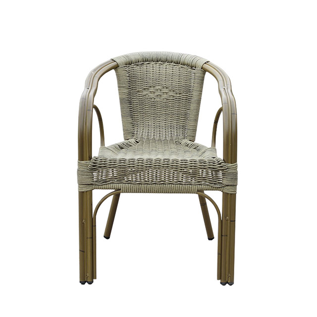 Outdoor Round Aluminium Metal Plastic Rattan Wicker Garden Chair