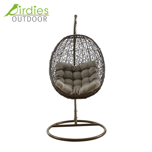 Birdies Factory Egg Frame Balcony Garden Outdoor Wicker Chair Swing