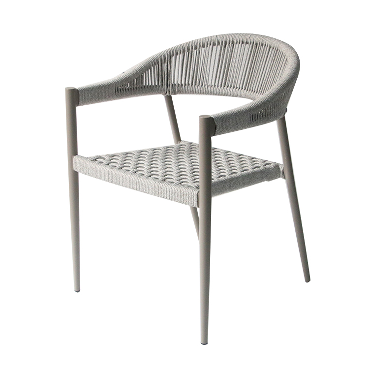 Hot Sale Modern Leisure Coffee Woven Garden Outdoor Chair Rope Furniture