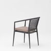 Hot New Technology Design Modern Rattan Aluminum Frame Garden Terrace Beach Armrest Leisure Rattan Outdoor Chair