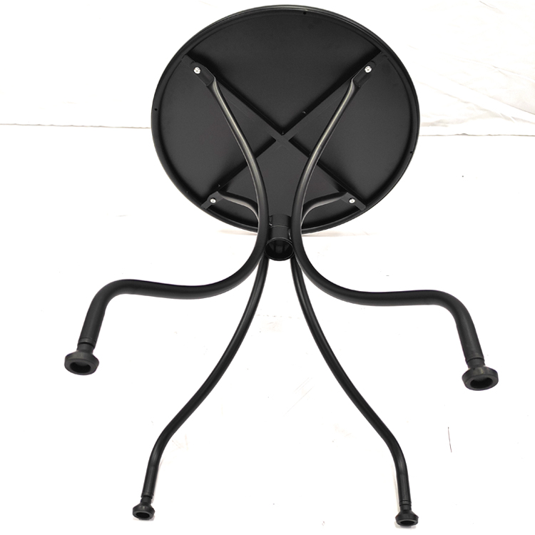 China Black Standard Carbon Steel Garden Table
