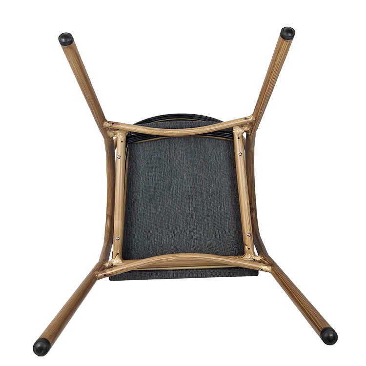 Modern Relaxing Aluminum Metal Outdoor Bistro Arm Chair