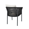 Outdoor leisure woven chair Garden garden balcony Rattan woven outdoor sun protection dining chair Villa Homestay tables and chairs