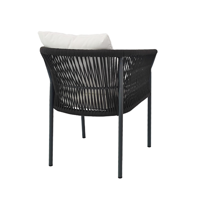 Outdoor leisure woven chair Garden garden balcony Rattan woven outdoor sun protection dining chair Villa Homestay tables and chairs