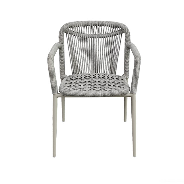 Outdoor Rattan Rope Woven Chairs, Aluminum Alloy Anti-Corrosion And Waterproof Furniture For Homestay Balconies, Gardens And Courtyards