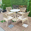 Outdoor Table And Chairs, One Table And Four Chairs, Leisure Rattan Chairs, Rattan Woven Chairs, Table Four-Piece Set Combination, Courtyard Garden Chair