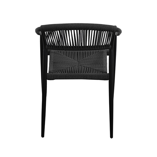 Outdoor Aluminum Rattan Furniture Set – Light Luxury Patio Dining Chairs, Waterproof & Rustproof for Cafe/Bistro/Balcony​