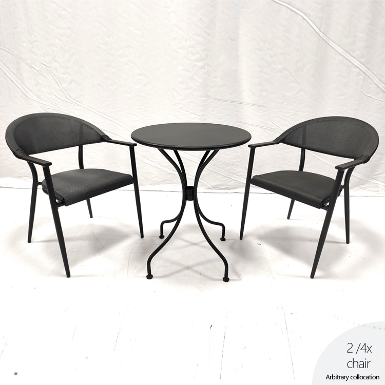 Outdoor French Bistro Aluminum Hotel Cafe Garden Chairs