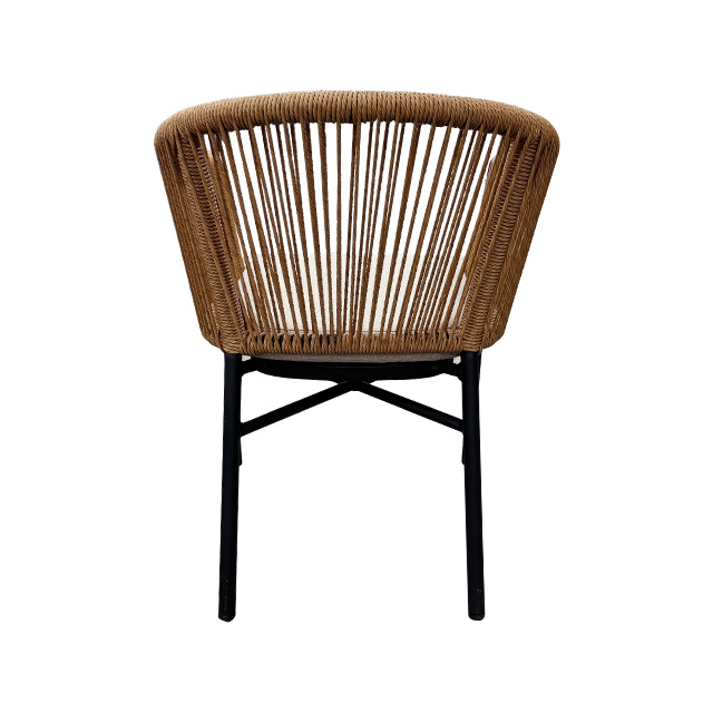 Newly designed elastic flexible rope braided aluminum frame garden rope outdoor chair