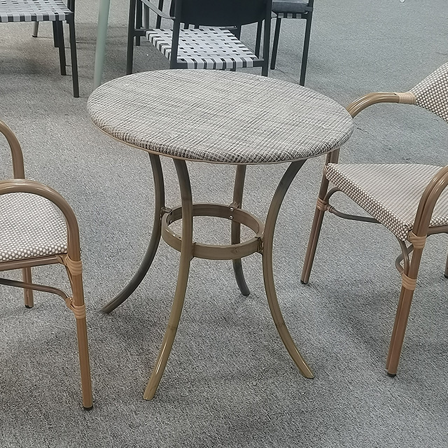 Newly Designed Durable Elastic Flexible Rope Braided Aluminum Frame Garden Rope Outdoor Chair
