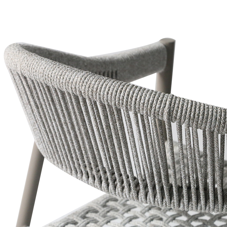 Hot Sale Modern Leisure Coffee Woven Garden Outdoor Chair Rope Furniture