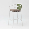 New High-quality Hot-selling Durable Sunscreen Waterproof Modern Rope Woven Terrace Garden Bar Outdoor Rope Bar Chair