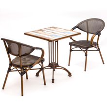 Modern Aluminum Outdoor Garden Chair And Table Ceramic Set Furniture