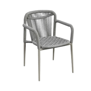 Outdoor Rattan Rope Woven Chairs, Aluminum Alloy Anti-Corrosion And Waterproof Furniture For Homestay Balconies, Gardens And Courtyards