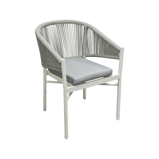 Outdoor Rope-Woven Chairs, Waterproof Leisure Chairs For Villas, Resorts And Hotels, Garden, Courtyard, Terrace And Balcony Furniture