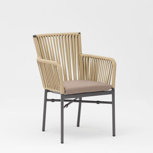 Modern New Technology Design Elastic Soft Rope Braided Aluminum Frame Terrace Garden Outdoor Rope Chair