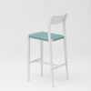 New Hot Sale Rope Art Design Modern Elastic Soft Back Cushion Aluminum Garden Terrace Pub Outdoor Bar Chair