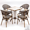Modern Aluminum Outdoor Garden Chair And Table Ceramic Set Furniture