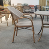 Newly Designed Durable Elastic Flexible Rope Braided Aluminum Frame Garden Rope Outdoor Chair