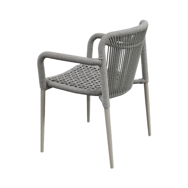 Outdoor Rattan Rope Woven Chairs, Aluminum Alloy Anti-Corrosion And Waterproof Furniture For Homestay Balconies, Gardens And Courtyards