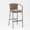New High-quality Hot-selling Durable Sunscreen Waterproof Modern Rope Woven Terrace Garden Bar Outdoor Rope Bar Chair