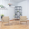 Leisurely Home Balcony Outdoor Cafe Library Leisurely Tables And Chairs Warm Color Woven Rattan Furniture