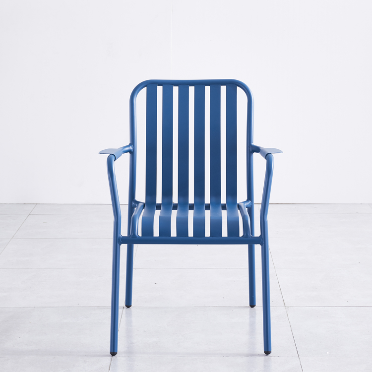 Color Design Home Dining Room Outdoor Bistro Bar Coffee Restaurant Patio Garden Furniture Aluminum Metal Chair