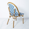 Hot Selling High Quality Metal Stacking Outdoor Garden Patio Bistro Dining French Rattan/Wicker Aluminum Chairs Furniture