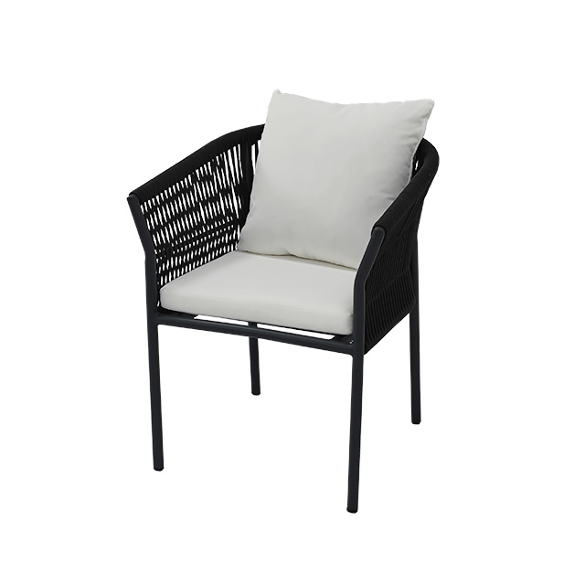 Outdoor leisure woven chair Garden garden balcony Rattan woven outdoor sun protection dining chair Villa Homestay tables and chairs