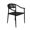Outdoor Aluminum Rattan Furniture Set – Light Luxury Patio Dining Chairs, Waterproof & Rustproof for Cafe/Bistro/Balcony​