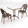 Modern Comfy Metal Folding Outdoor Aluminum Bistro Chairs