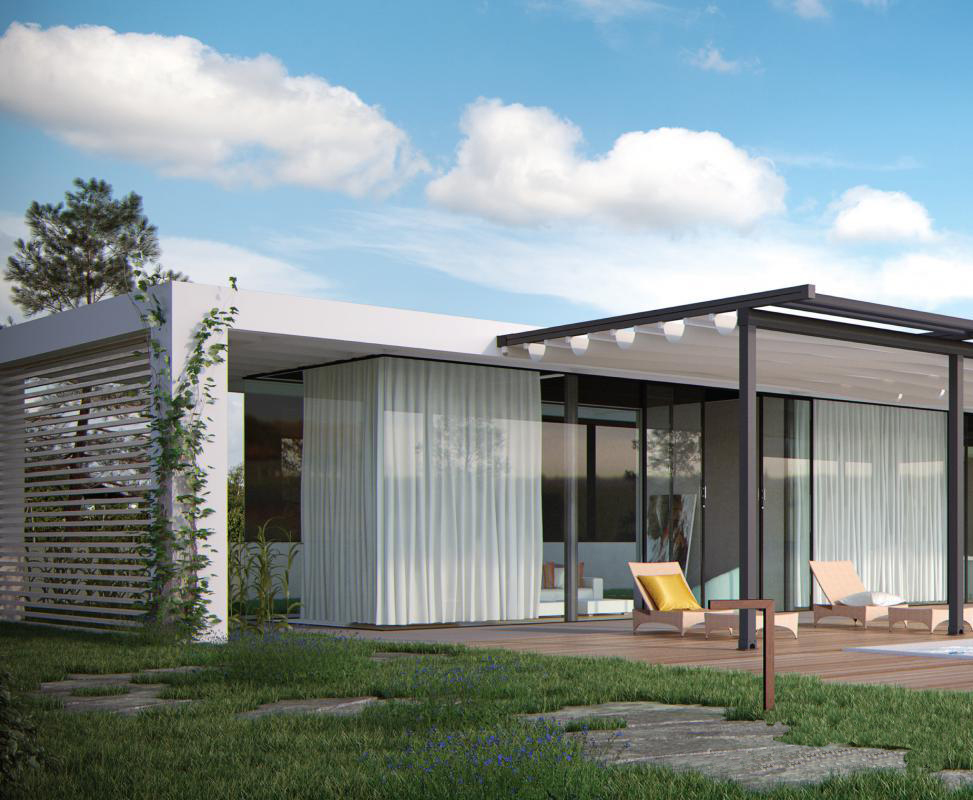Outdoor Garden Patio Roof Free Standing Balcony Custom Aluminum Motorized Retractable Automatic Awning