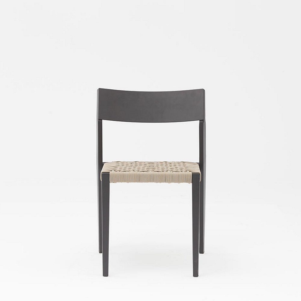 Hot New Modern Rope Art Design Elastic Soft Back Cushion Aluminum Garden Terrace Beach Outdoor Rope Chair