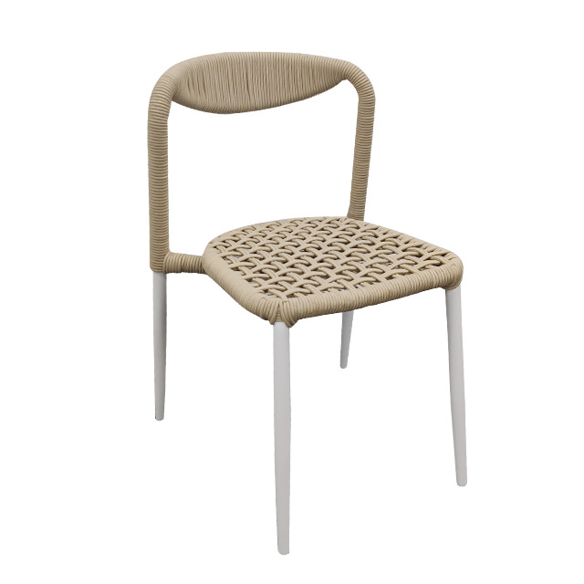 Outdoor Courtyard Tables And Chairs, Villa Aluminum Alloy Chairs, Leisure Coffee Shop Braided Tables And Chairs