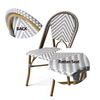 Wholesale Discount Outdoor Balcony French Cafe Bistro Rattan Aluminum Wicker Chairs rattan / wicker chairs