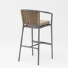 New High-quality Hot-selling Durable Sunscreen Waterproof Modern Rope Woven Terrace Garden Bar Outdoor Rope Bar Chair