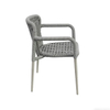 Outdoor Rattan Rope Woven Chairs, Aluminum Alloy Anti-Corrosion And Waterproof Furniture For Homestay Balconies, Gardens And Courtyards