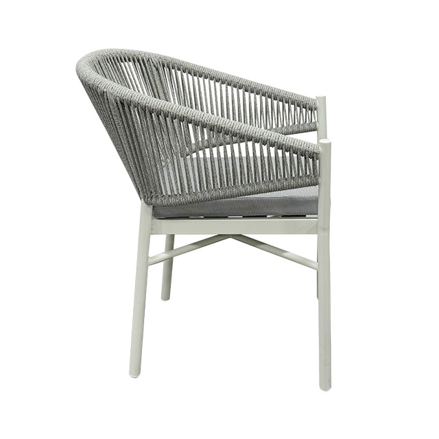 Outdoor Rope-Woven Chairs, Waterproof Leisure Chairs For Villas, Resorts And Hotels, Garden, Courtyard, Terrace And Balcony Furniture