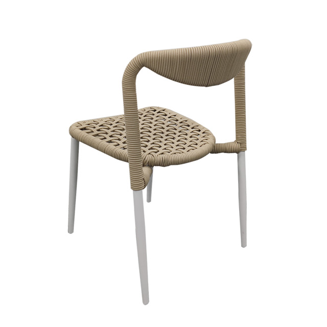Outdoor Courtyard Tables And Chairs, Villa Aluminum Alloy Chairs, Leisure Coffee Shop Braided Tables And Chairs