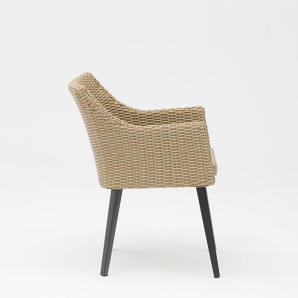 New Craft Design Modern Rattan Patio Garden Color Beach Chair Armrest Leisure Rattan Outdoor Chair