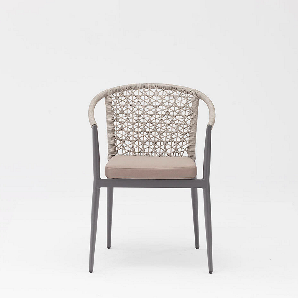 Hot New Technology Design Modern Rattan Aluminum Frame Garden Terrace Beach Armrest Leisure Rattan Outdoor Chair