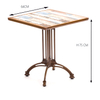 Modern Aluminum Outdoor Garden Chair And Table Ceramic Set Furniture