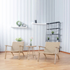 Leisurely Home Balcony Outdoor Cafe Library Leisurely Tables And Chairs Warm Color Woven Rattan Furniture