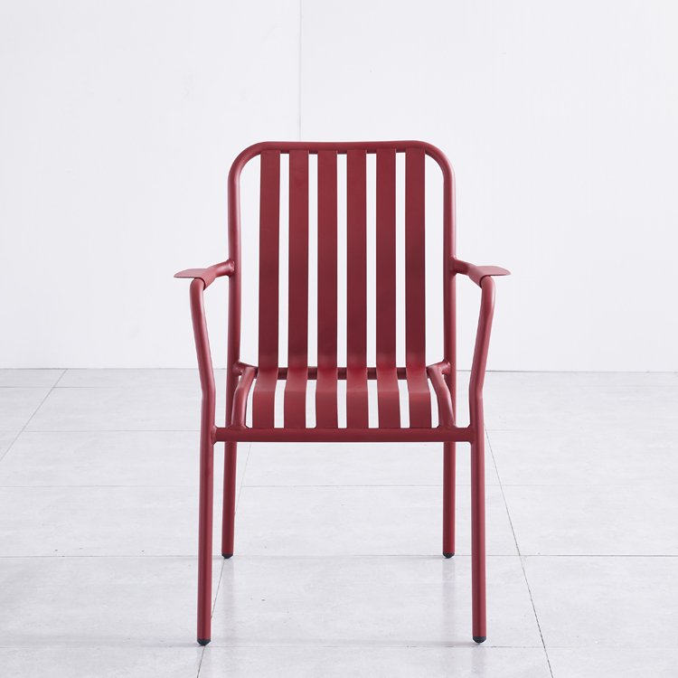 Color Design Home Dining Room Outdoor Bistro Bar Coffee Restaurant Patio Garden Furniture Aluminum Metal Chair