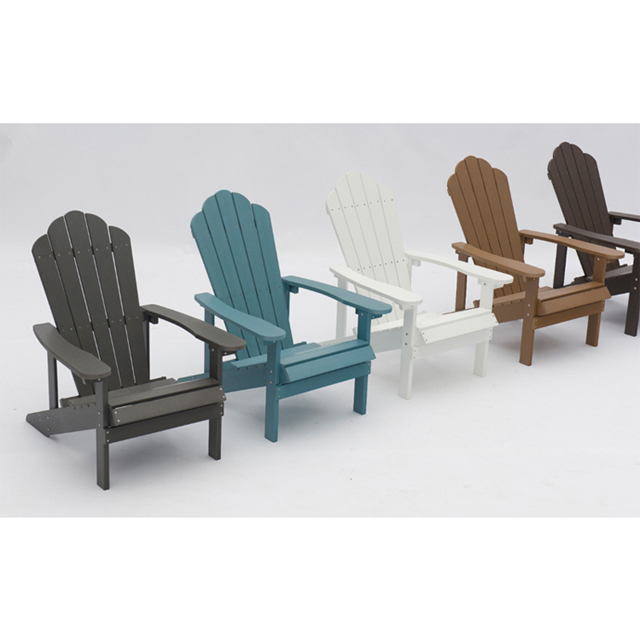 Outdoor Colorful Waterproof Plastic Wood Patio Garden Adirondack Chair