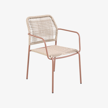 New woven aluminum frame durable garden rope outdoor chair