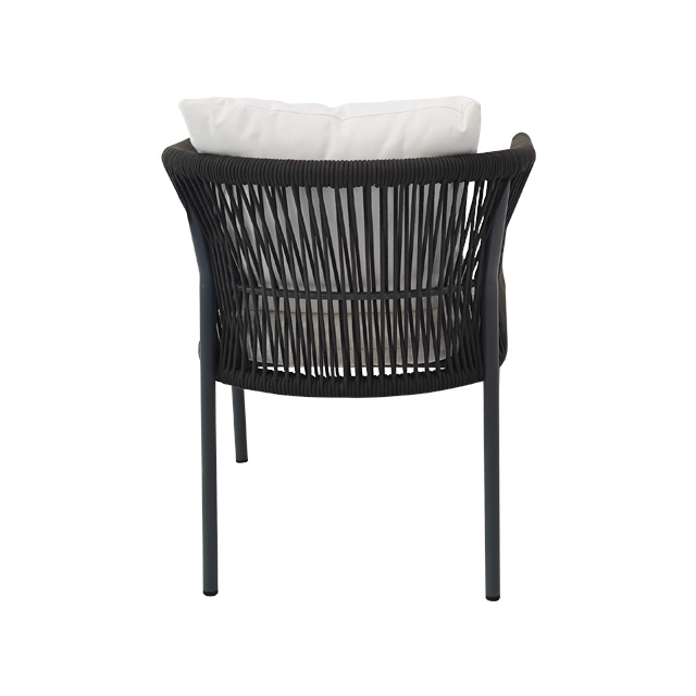 Outdoor leisure woven chair Garden garden balcony Rattan woven outdoor sun protection dining chair Villa Homestay tables and chairs