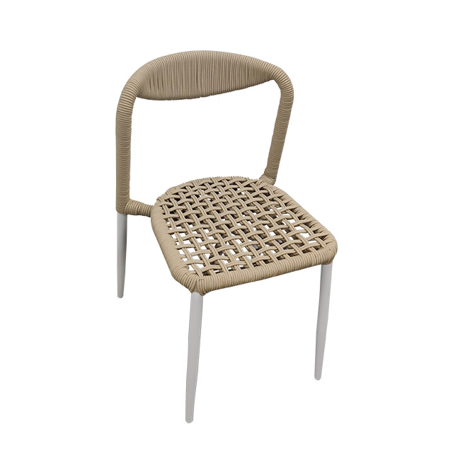 Outdoor Courtyard Tables And Chairs, Villa Aluminum Alloy Chairs, Leisure Coffee Shop Braided Tables And Chairs
