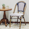 Bistro Vintage Aluminium Outdoor Furniture Flower Dining Garden Rattan Chair